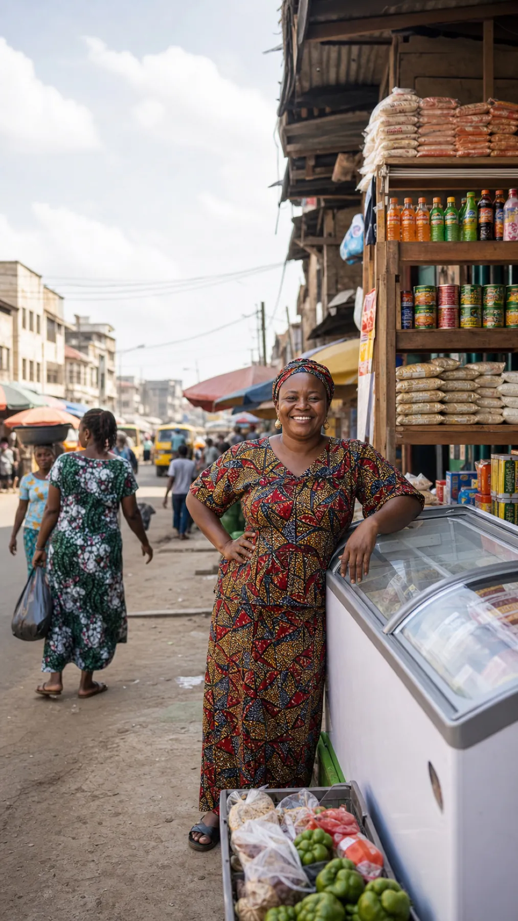 A business owner making progress with useful equipment